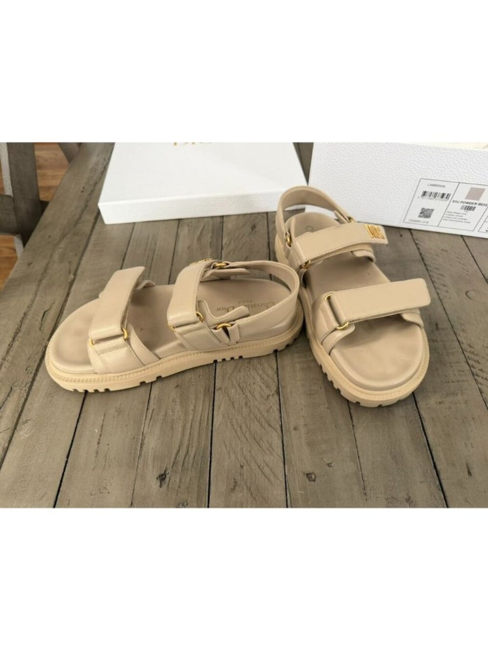 Lambskin Dioract 10mm Sandals Size 37 7 - Picture 8 of 10